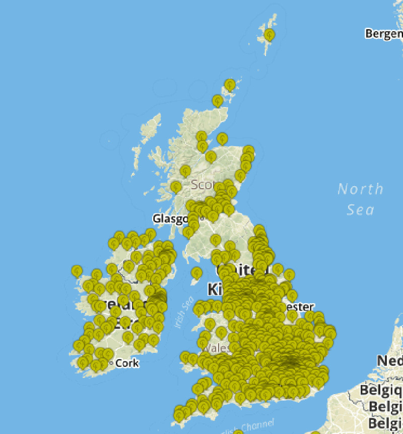 Parkrun locations